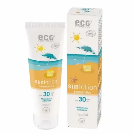 Eco Cosmetics - Sollotion Neutral SPF 30 med Aloevera och Granatäpple, 125 ml | Tidsbegränsat erbjudande