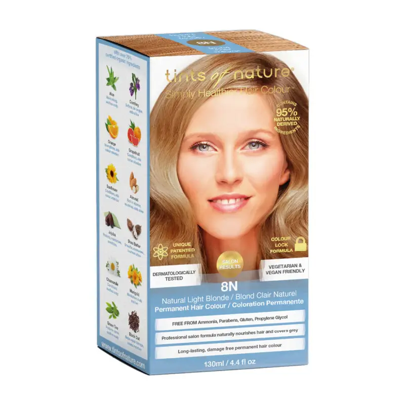 Hårfärg 8N Natural Light Blonde 130ml - Premium