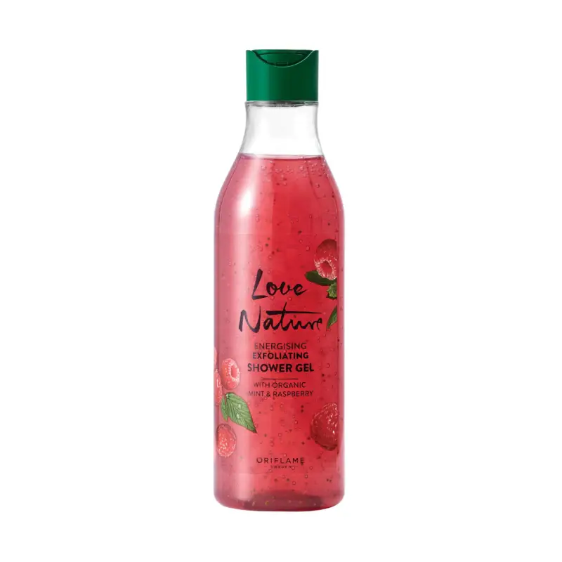 Beställ direkt - Energising Exfoliating Shower Gel with Organic Mint & Raspberry